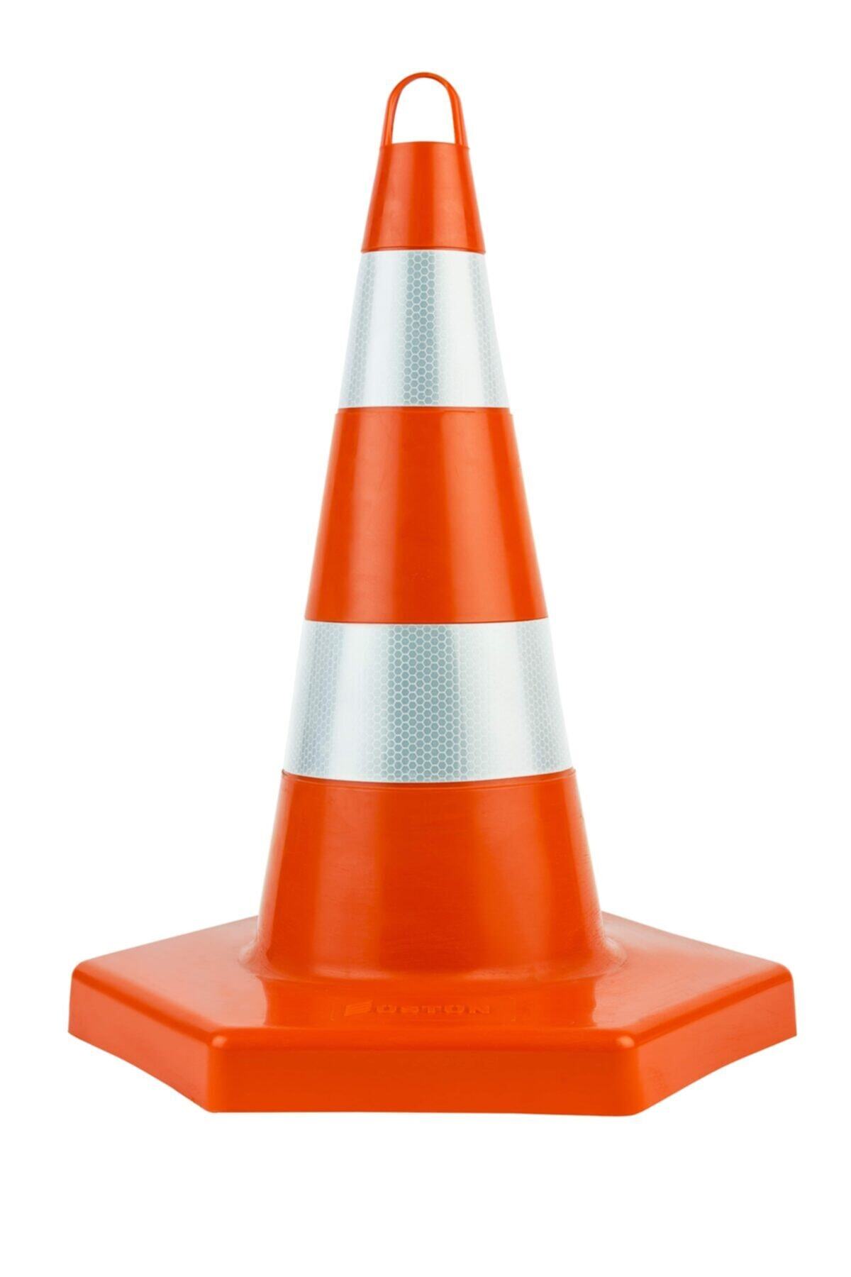 Üstün 52 Cm. Altıgen Kırılmaz Trafik Konisi (çift Reflektifli)
