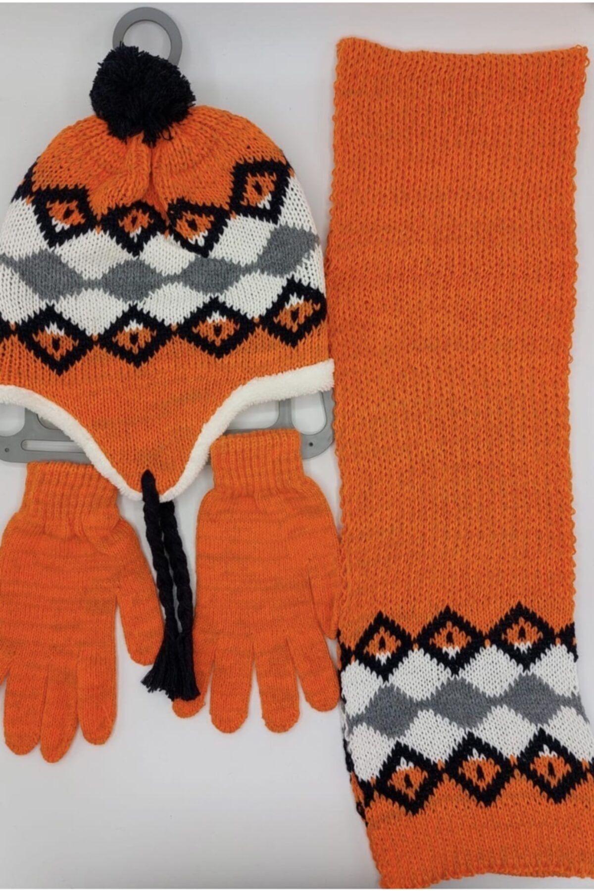 GONCA ŞAPKA Lüks Çocuk Atkı-bere-eldiven Set