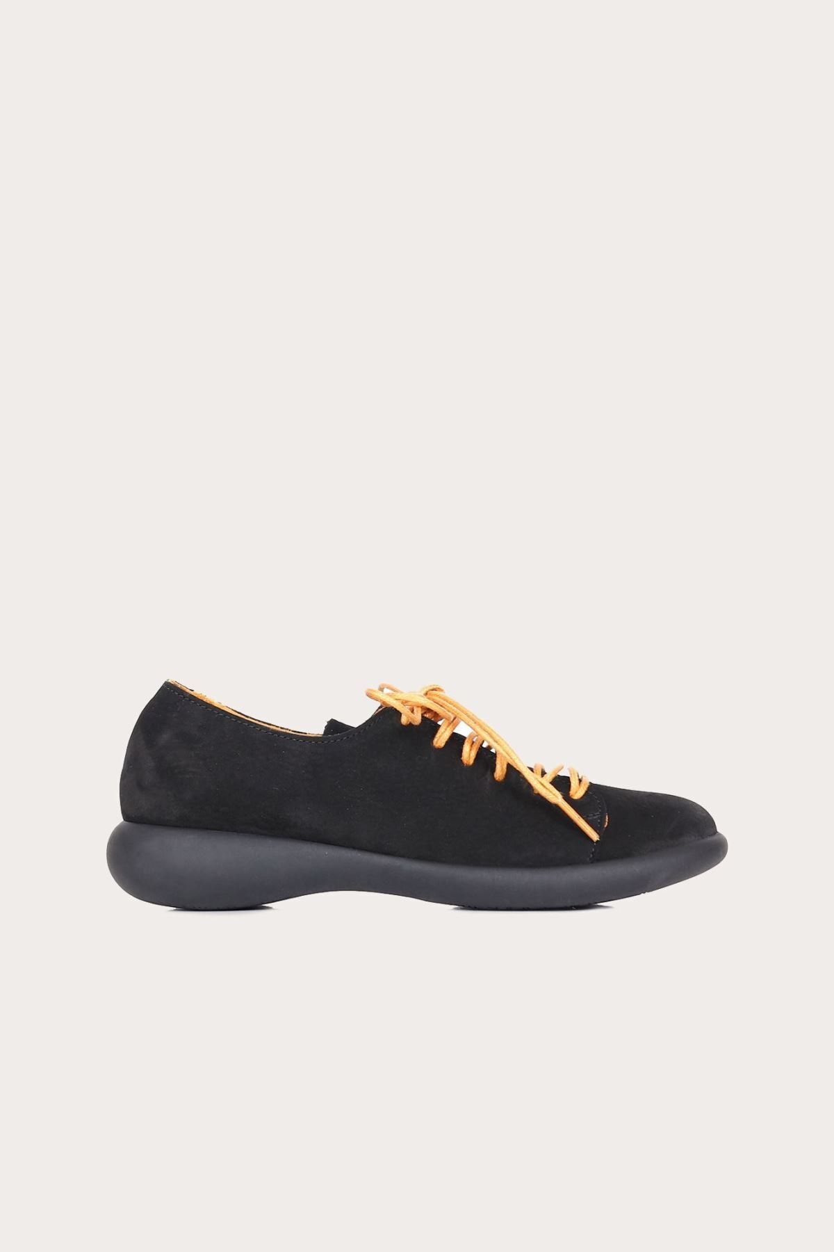 Bueno Shoes Sarı Nubuk Kadın Düz Ayakkabı