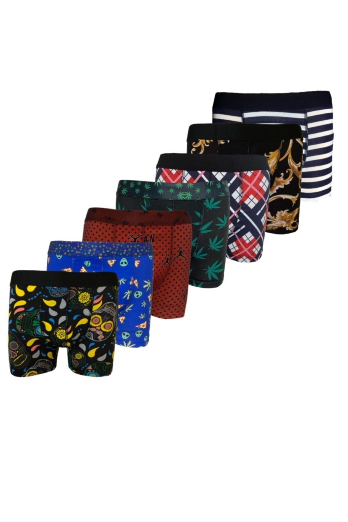 Pacman Erkek Boxer 7'li Desenli Paket 141121