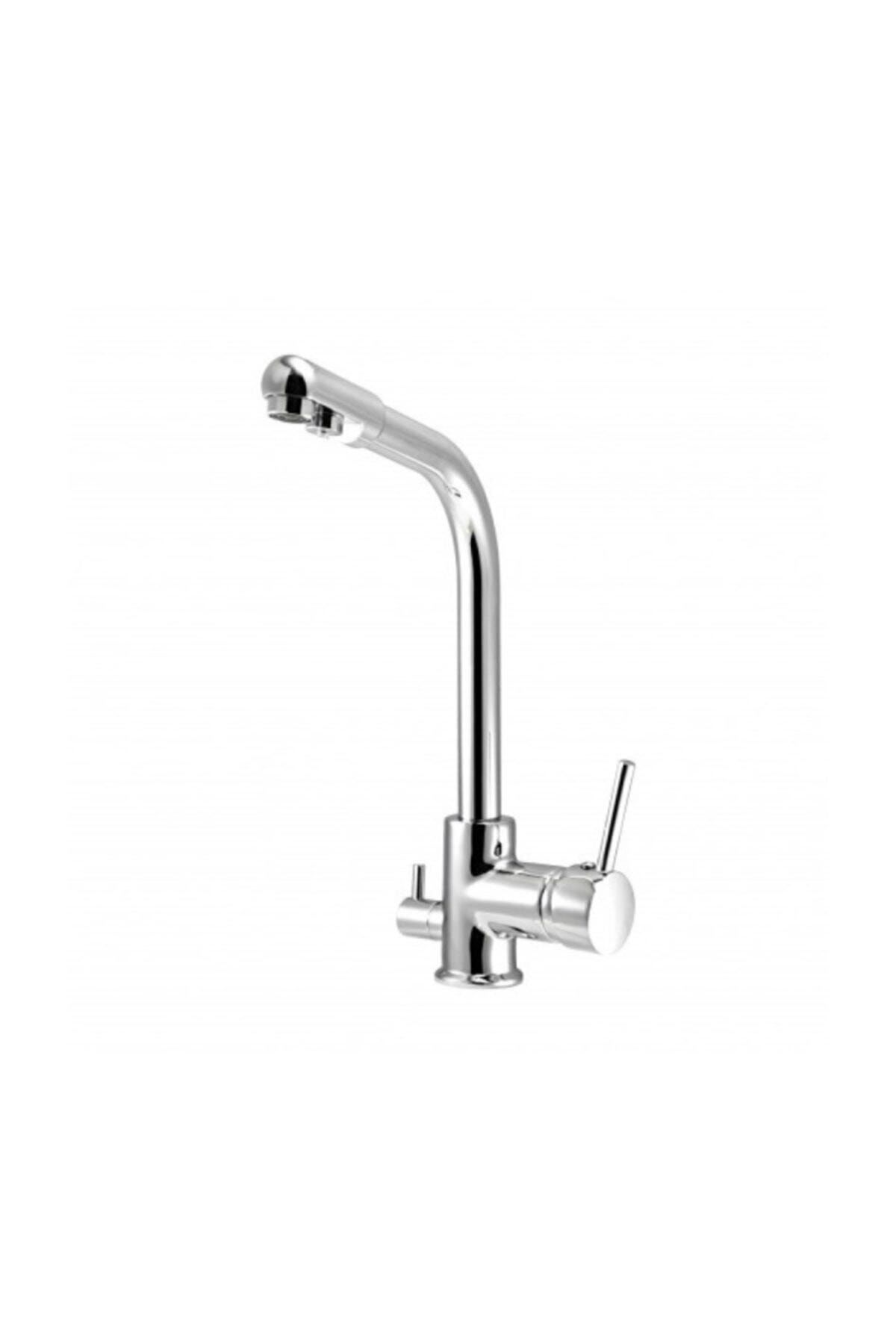 Aquamix Arıtma Çıkışlı Eviye Bataryası 3 Yollu Batarya