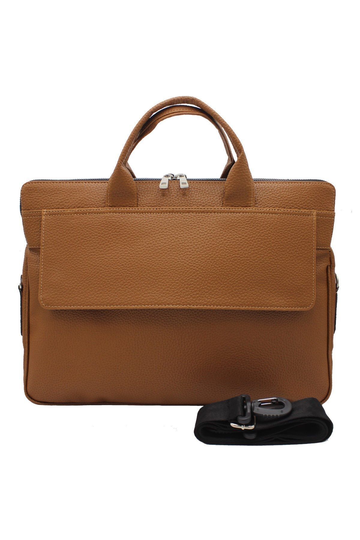 Sellini Çok Bölmeli Unisex 15,6 '' Inç Taba Laptop Ve Evrak Çantası
