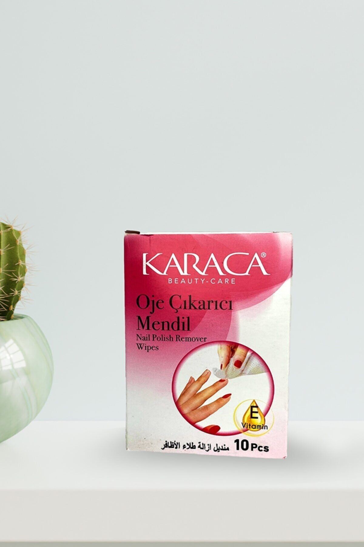 Karaca Kalıcı Oje Çıkarıcı E Vitaminli Aseton Mendili 2x10 Adet