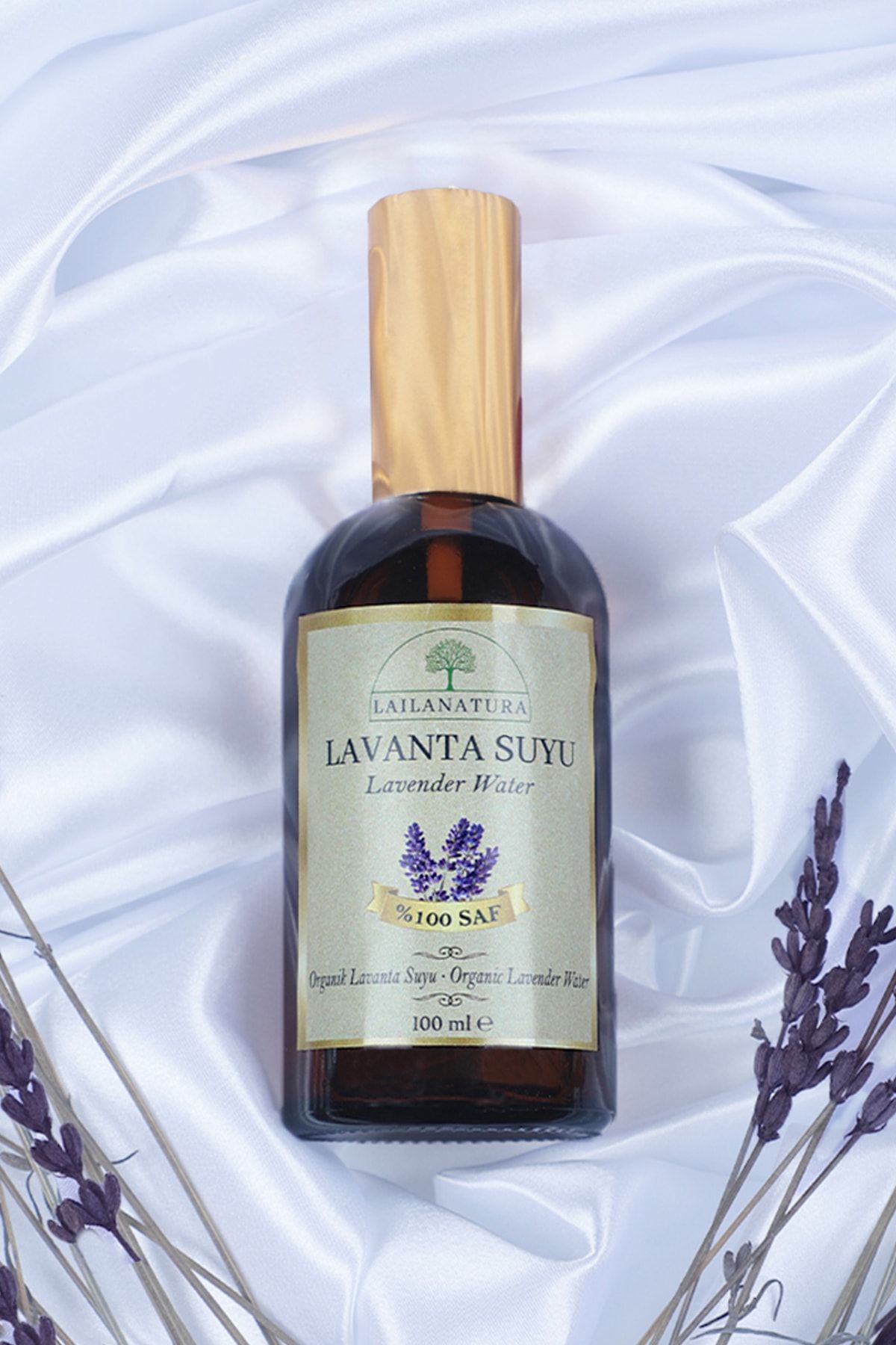 LAILANATURA Organik Lavanta Suyu %100 Saf Ve Doğal 100 Ml