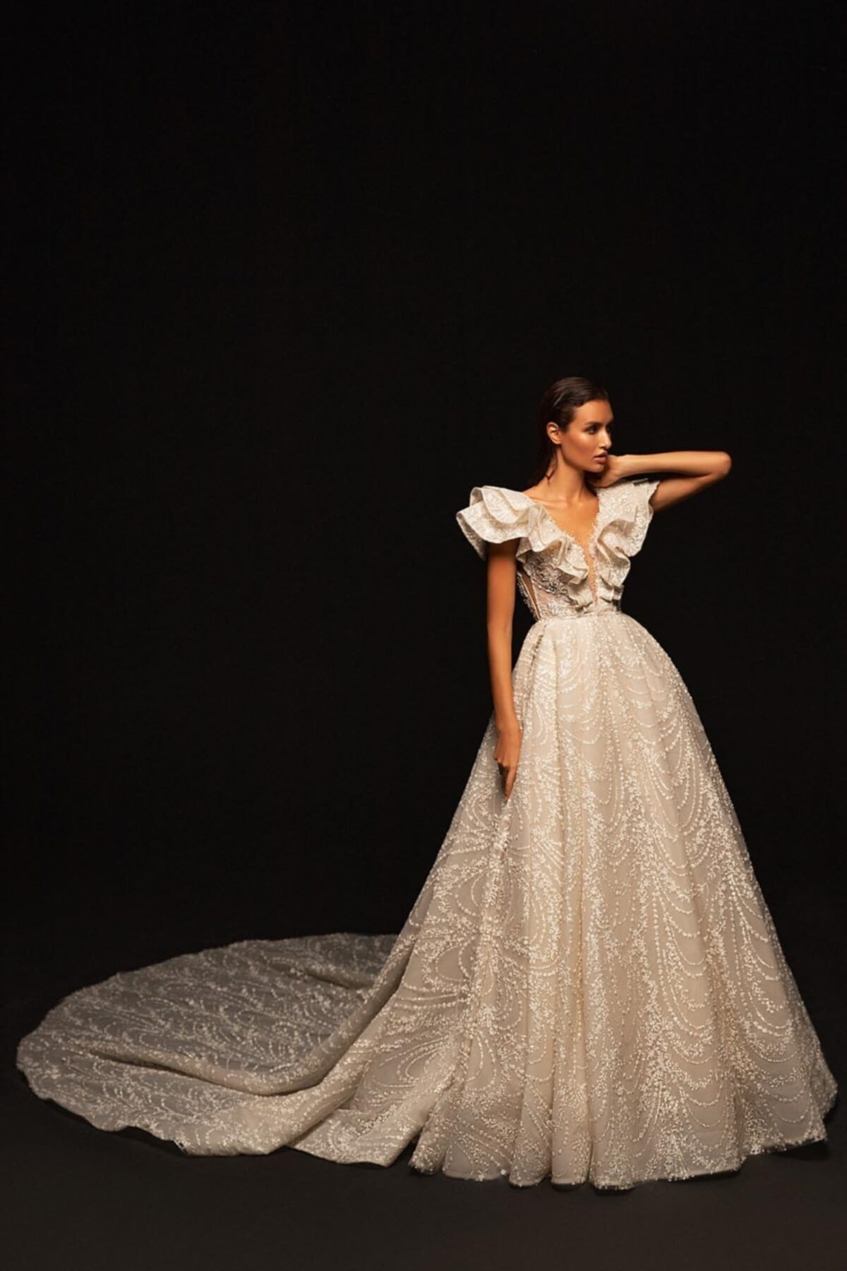 Wona concept A Kesim Letrice Gelinlik