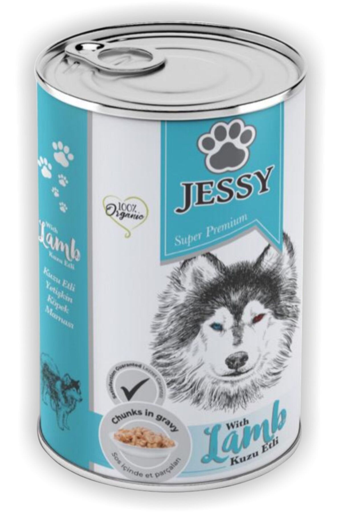 JESSY Kuzu Etli Yetişkin Köpek Konserve 400 G 6 Adet