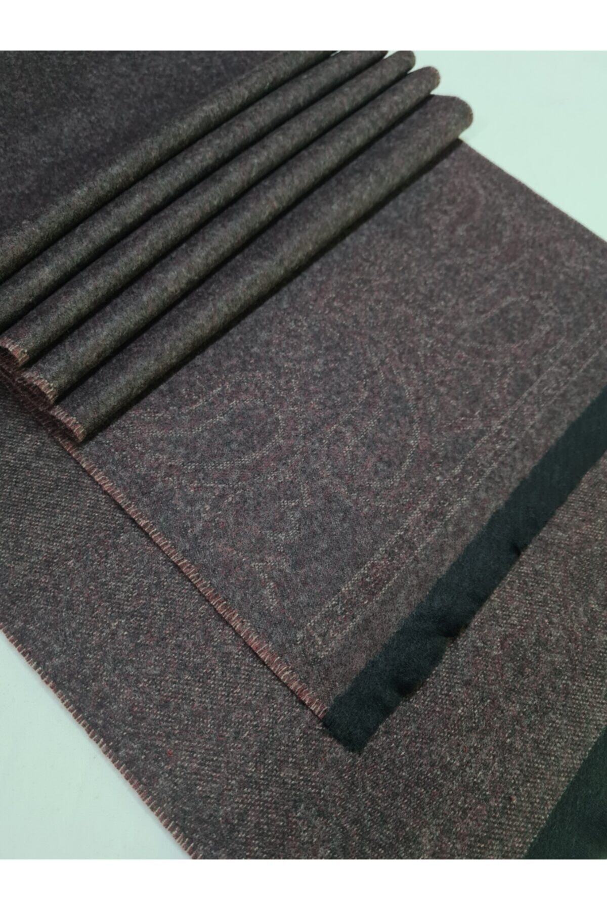 moda kaşkol Moda Bordo Hayal Desen Polyester Viskon Dokuma Atkı