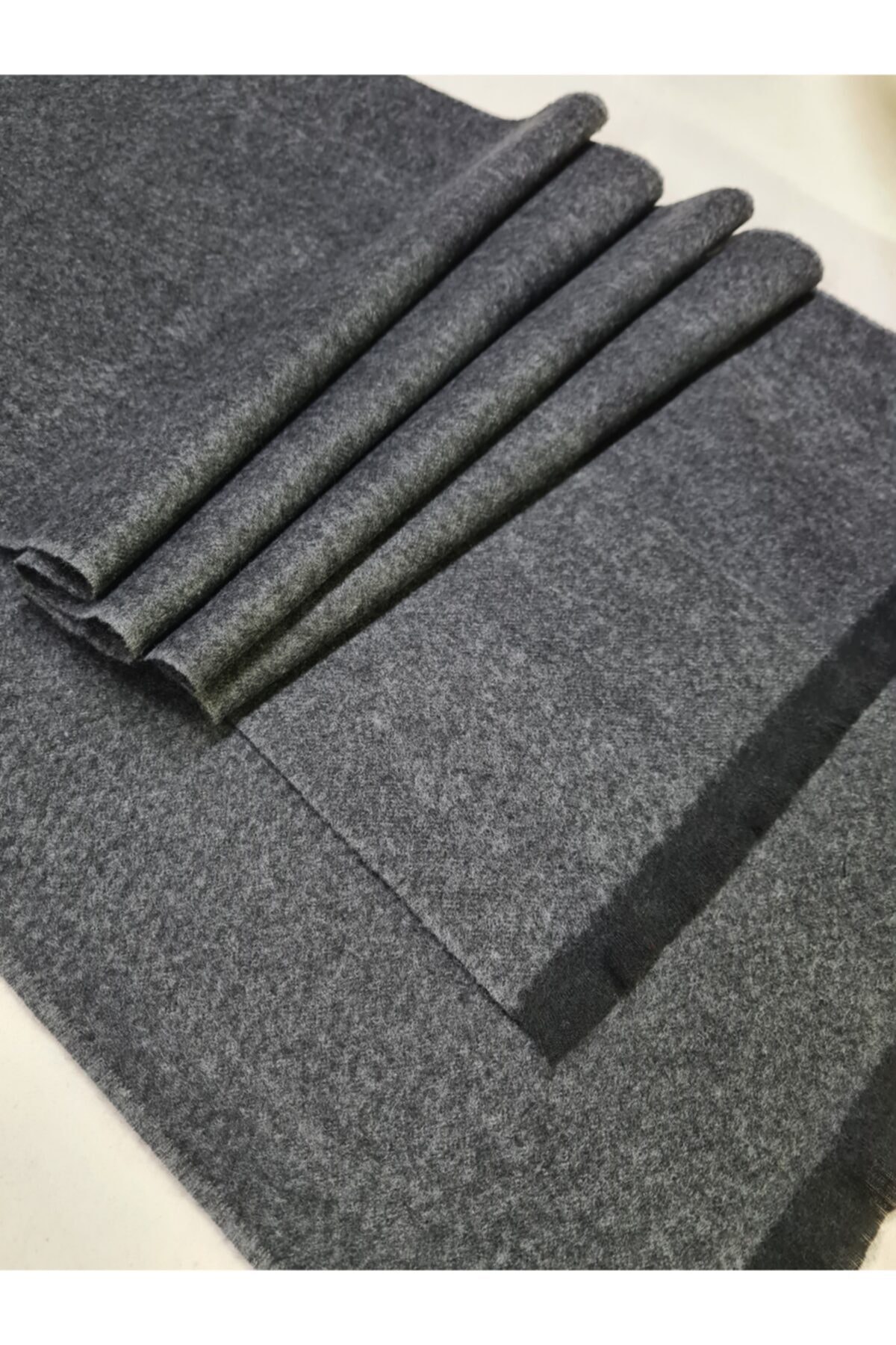 moda kaşkol Moda Antrasit Düz Polyester-viskon Dokuma Atkı