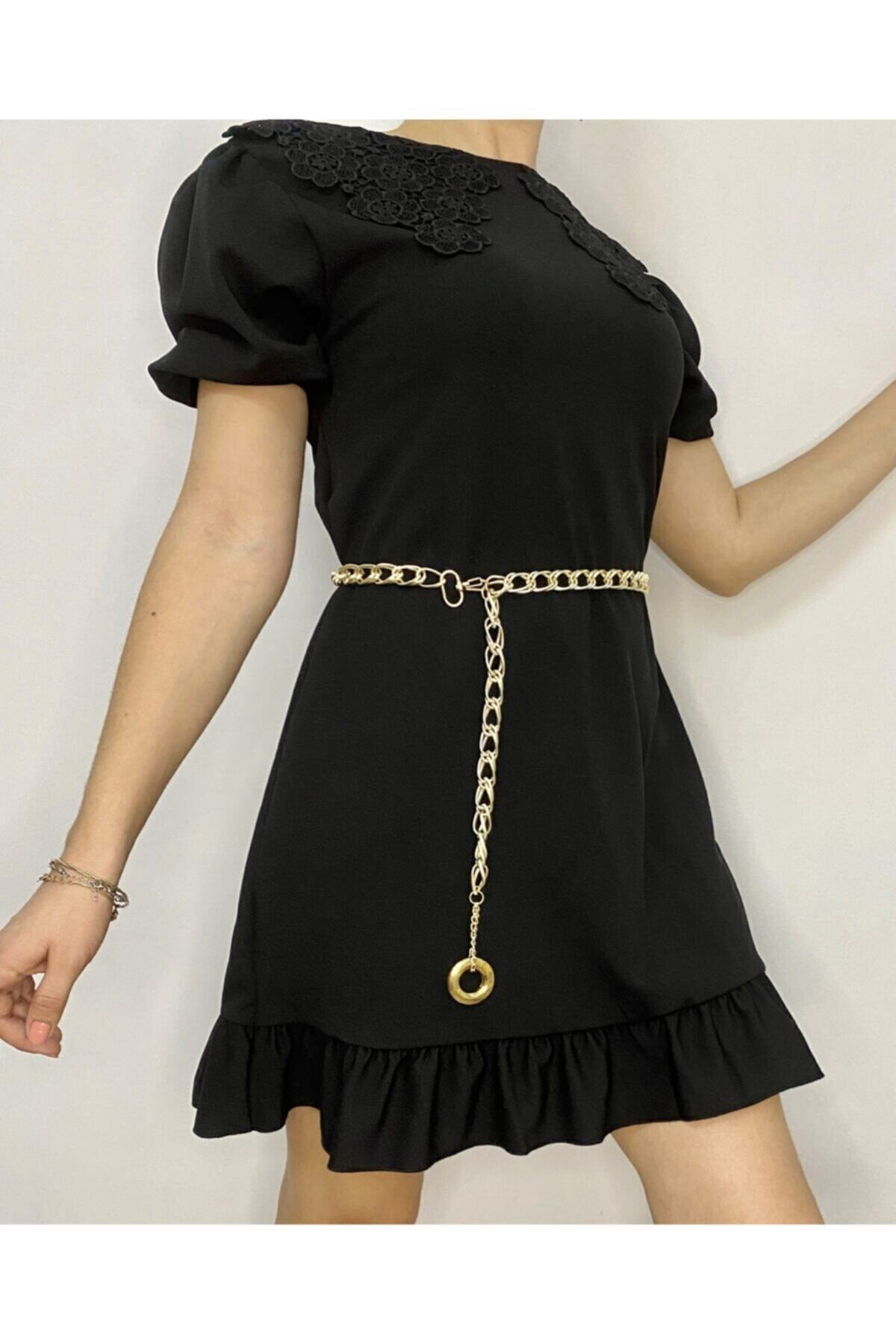 Maiden moda Altın Renk Zincir Kemer