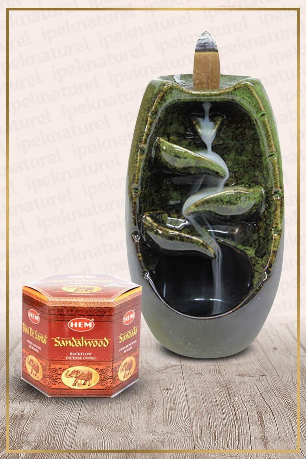 İpek Naturel Geri Akış Şelale Tütsülük Ve Sandalwood Konik Tütsü 40 Adet