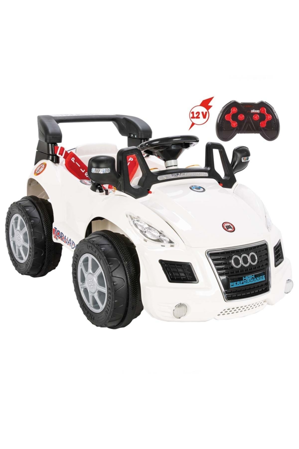 Burnis Toy Pilsan Tornado 12v Beyaz Uzaktan Kumandalı Akülü Araba