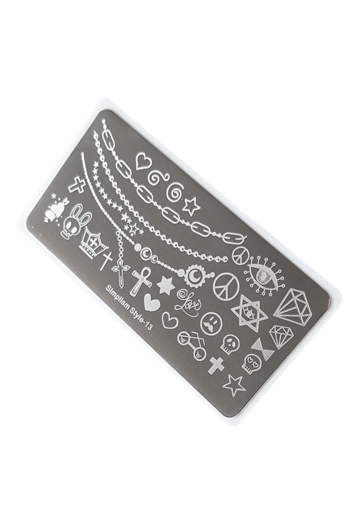 aba nails Nail Art Stamping Baskı Plakası S13