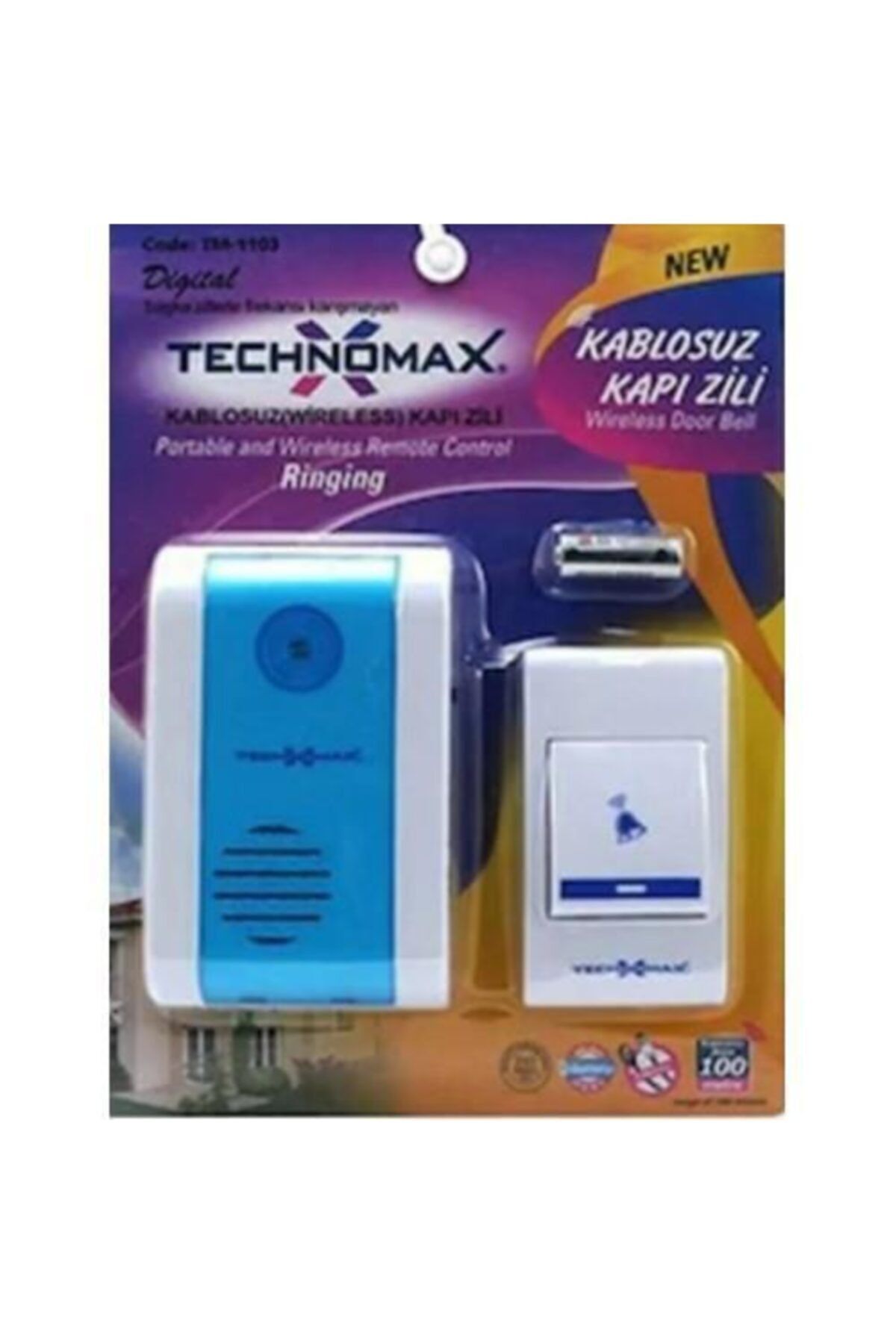HİLALSHOP Kablosuz 100 Mt Mesafeli Kapı Zili