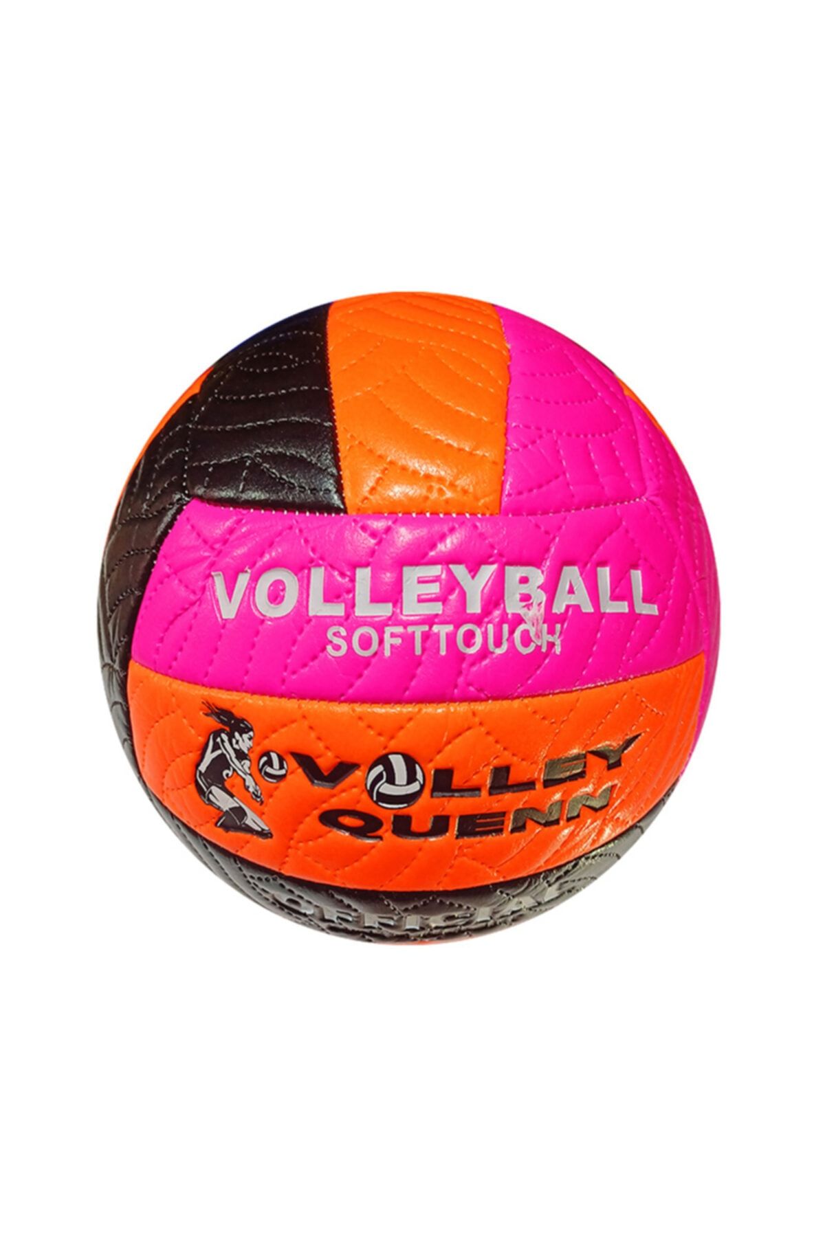 AVESSA Queen Fosforlu Voleybol Topu Pembe-turuncu-siyah Bsf-012