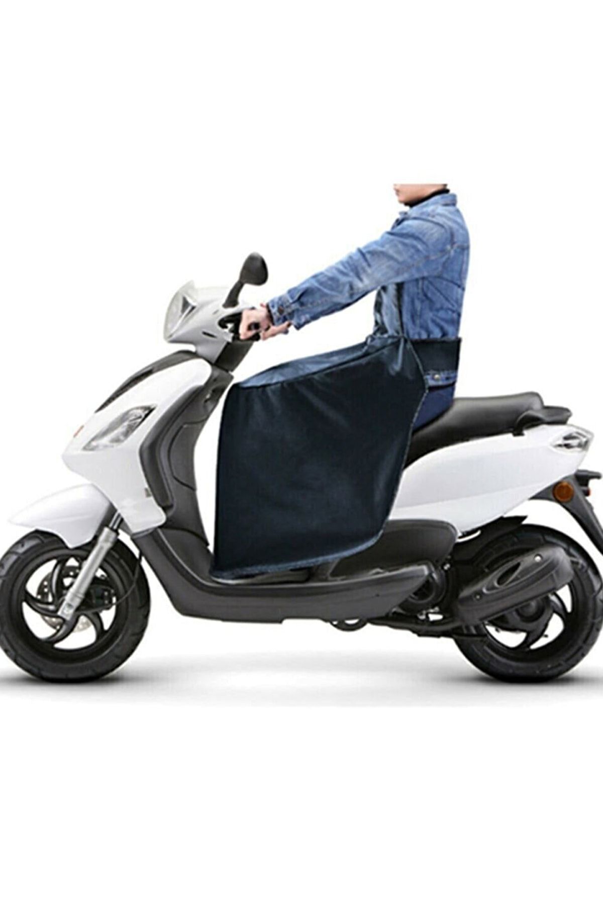 Bundera Scooter Uyumlu  Koruma Örtüsü Motorsiklet Dizlik Yağmur Soğuk Rüzgar Önleyici Rüzgarlık Vücut Koruma
