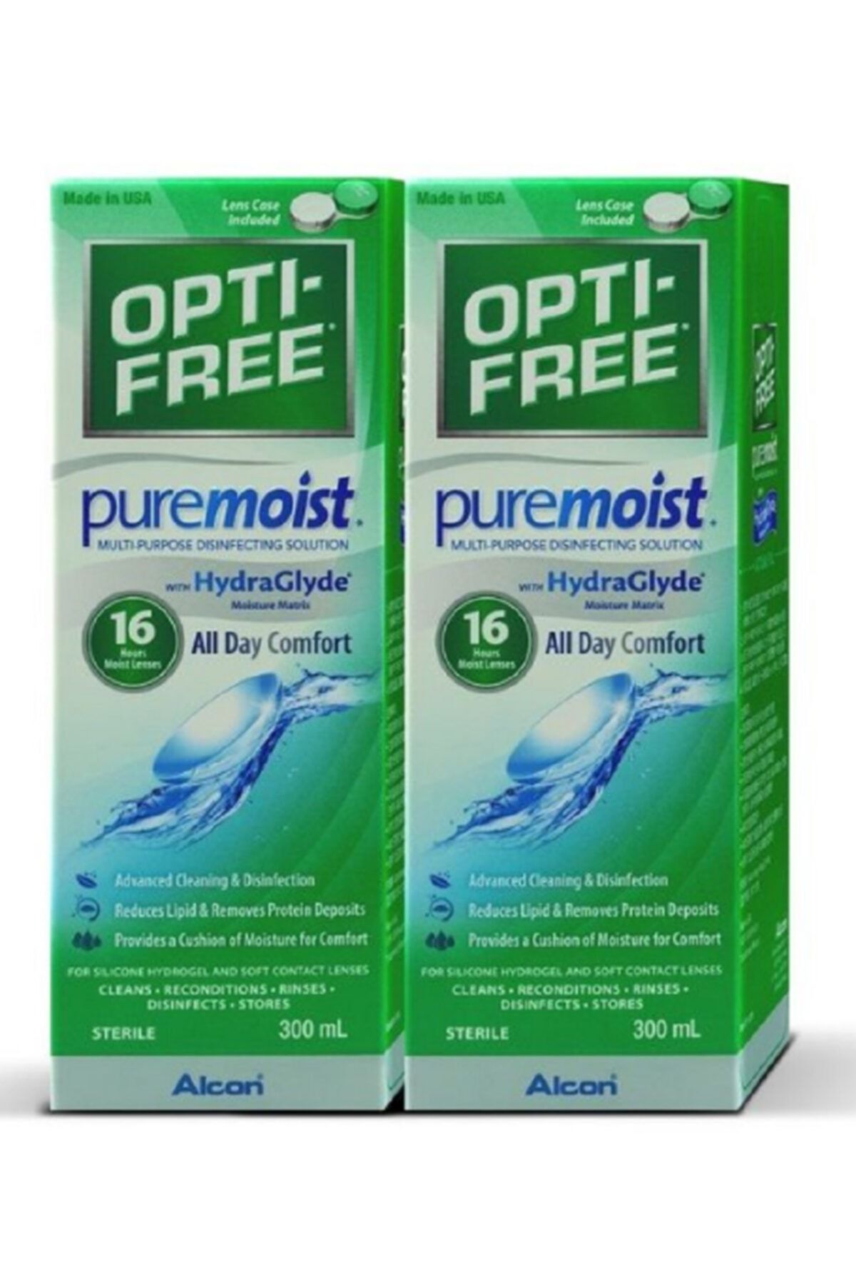 OptiFree Opti Free 300 Ml Lens Solüsyonu Pure Moist 2 Adet Skt 01/2023