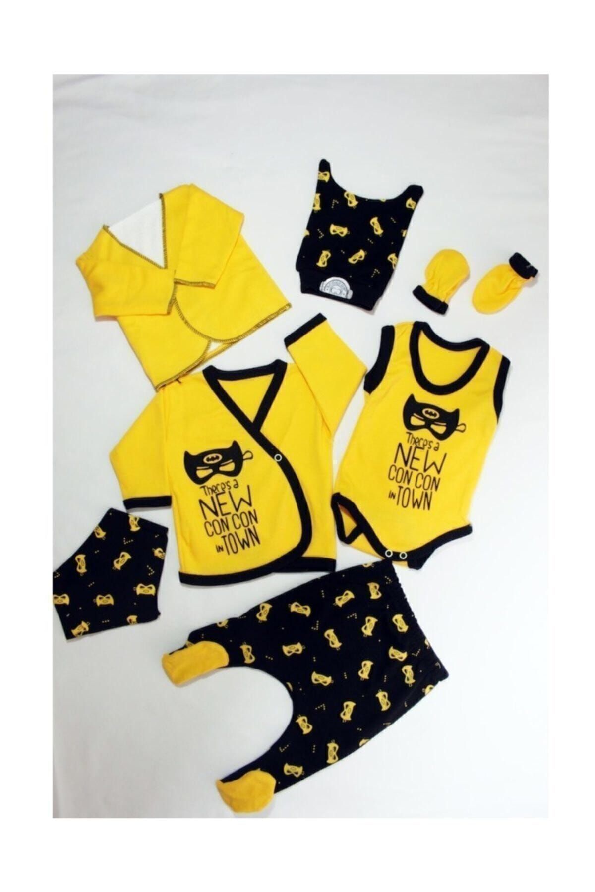 Concon Baby Batman Li Yeni Doğan Bebek Hastane Çıkış Seti