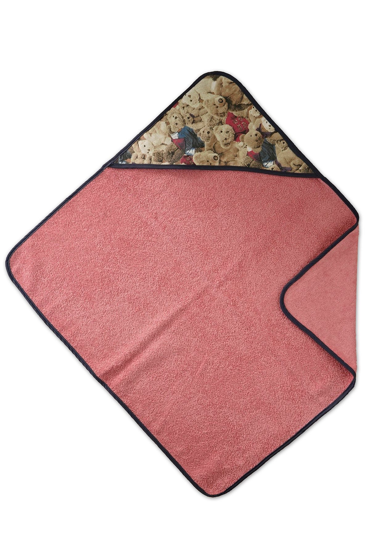 Alpar Tekstil AYICIK BASKILI SOFT KUNDAK HAVLU GÜL KURUSU