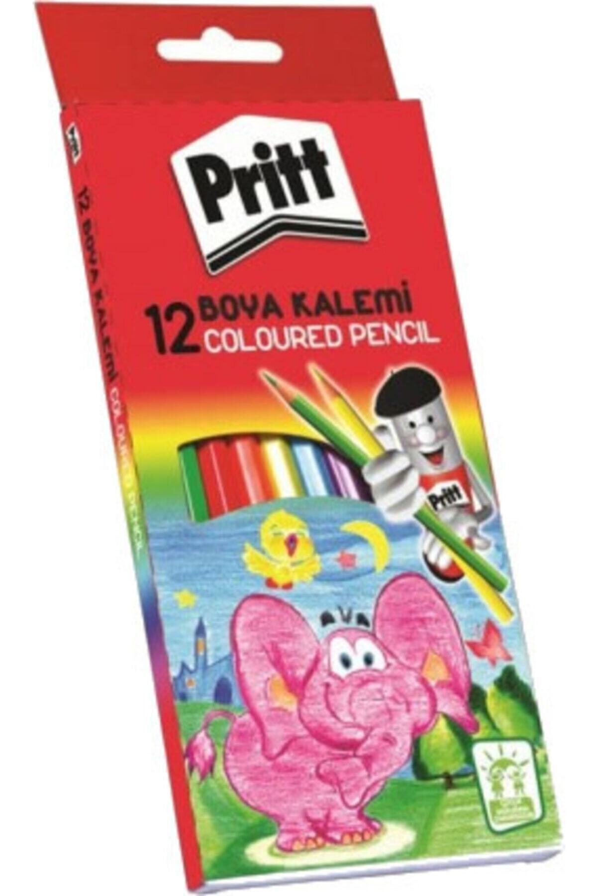 Pritt 12 Renk Karton Kutu Uzun Boy Kuru Boya 1219734
