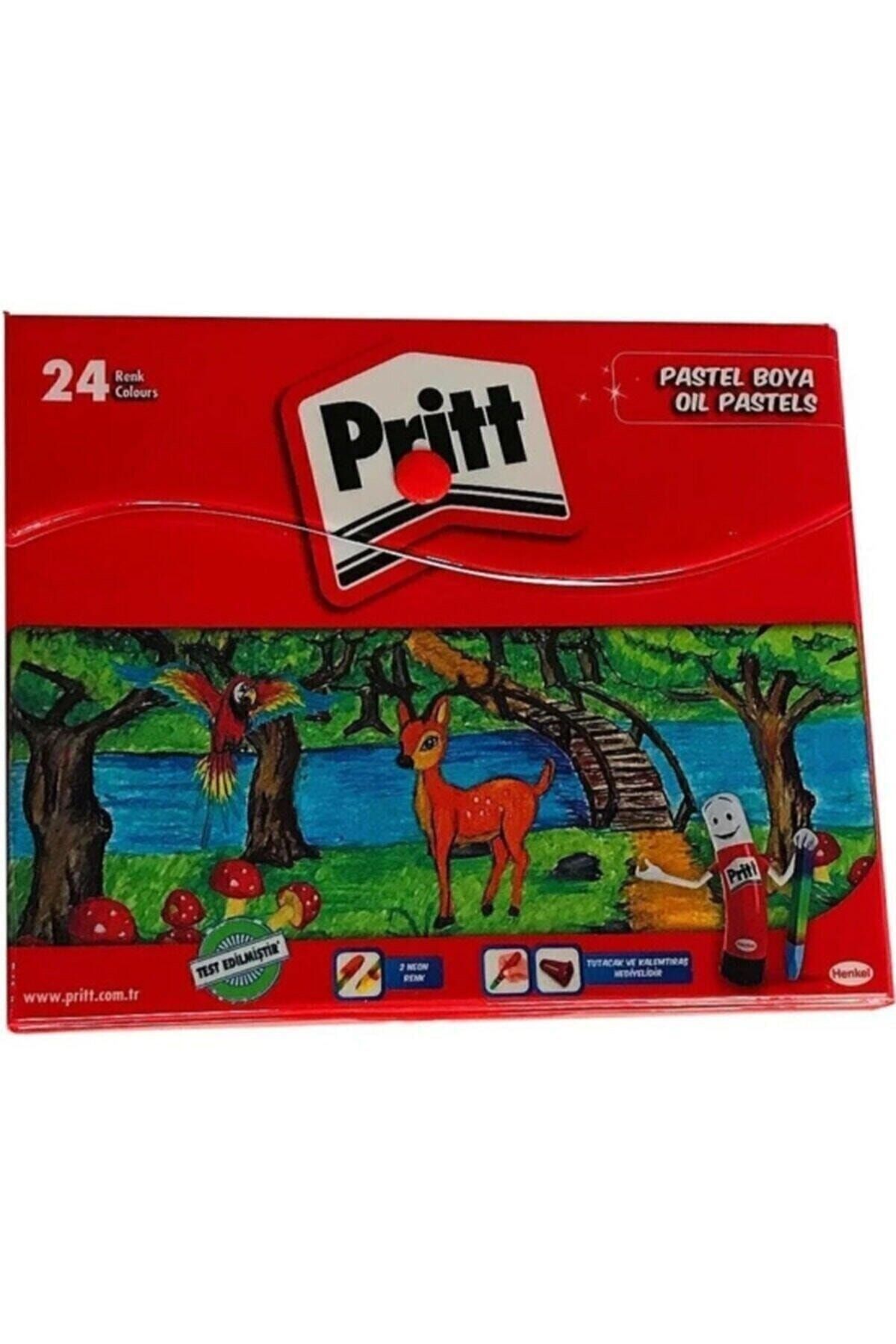 Pritt 24 Renk Çantalı Pastel Boya 1048064