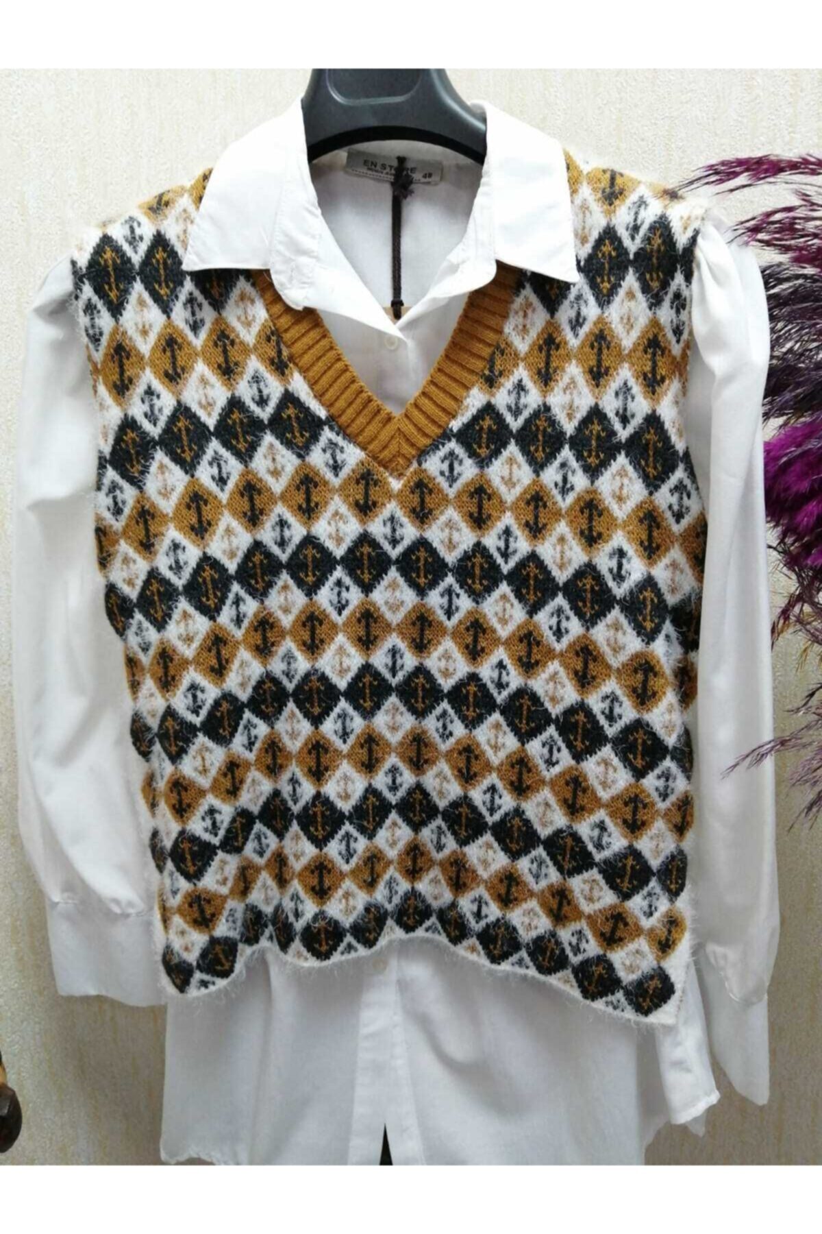 HMZ GİYİM Kadın V Yaka Süveter