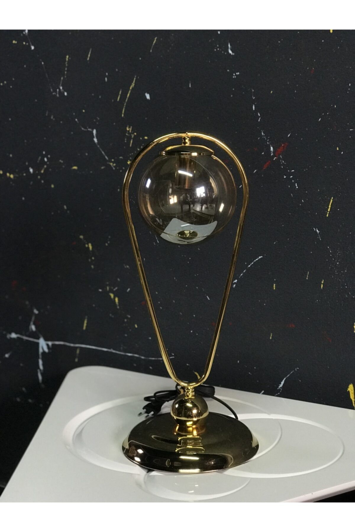 Mint Design Decoration Mint Funnel Abajur Altın