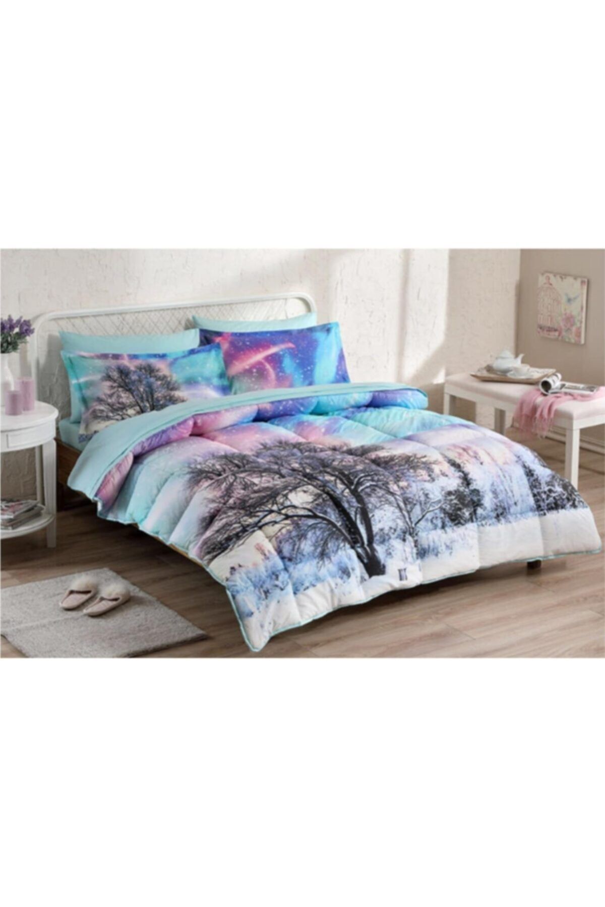 Özdilek Mint Northern Lights Çift Kişilik Uyku Seti