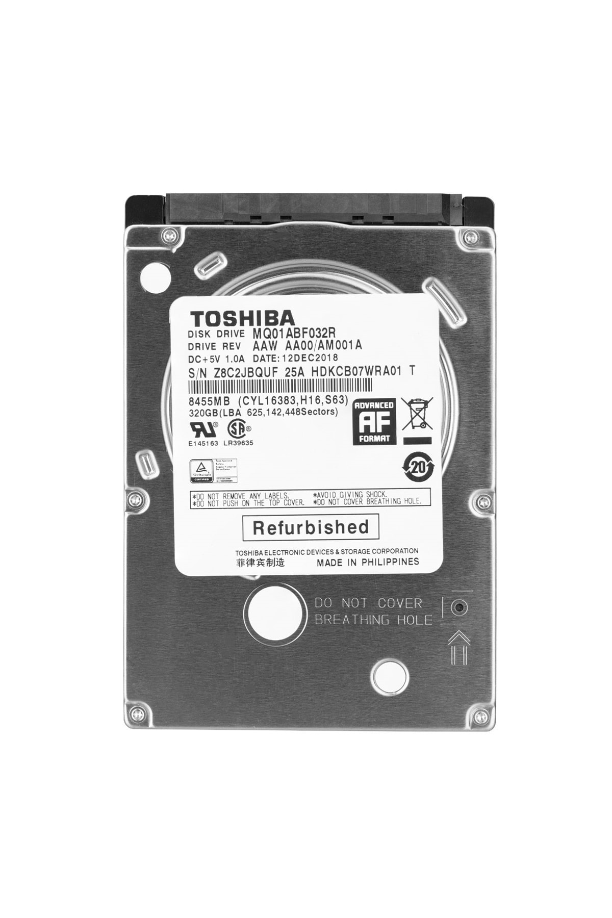Toshiba Mq01abf032r 320 Gb 5400 Rpm 8 Mb 2.5\