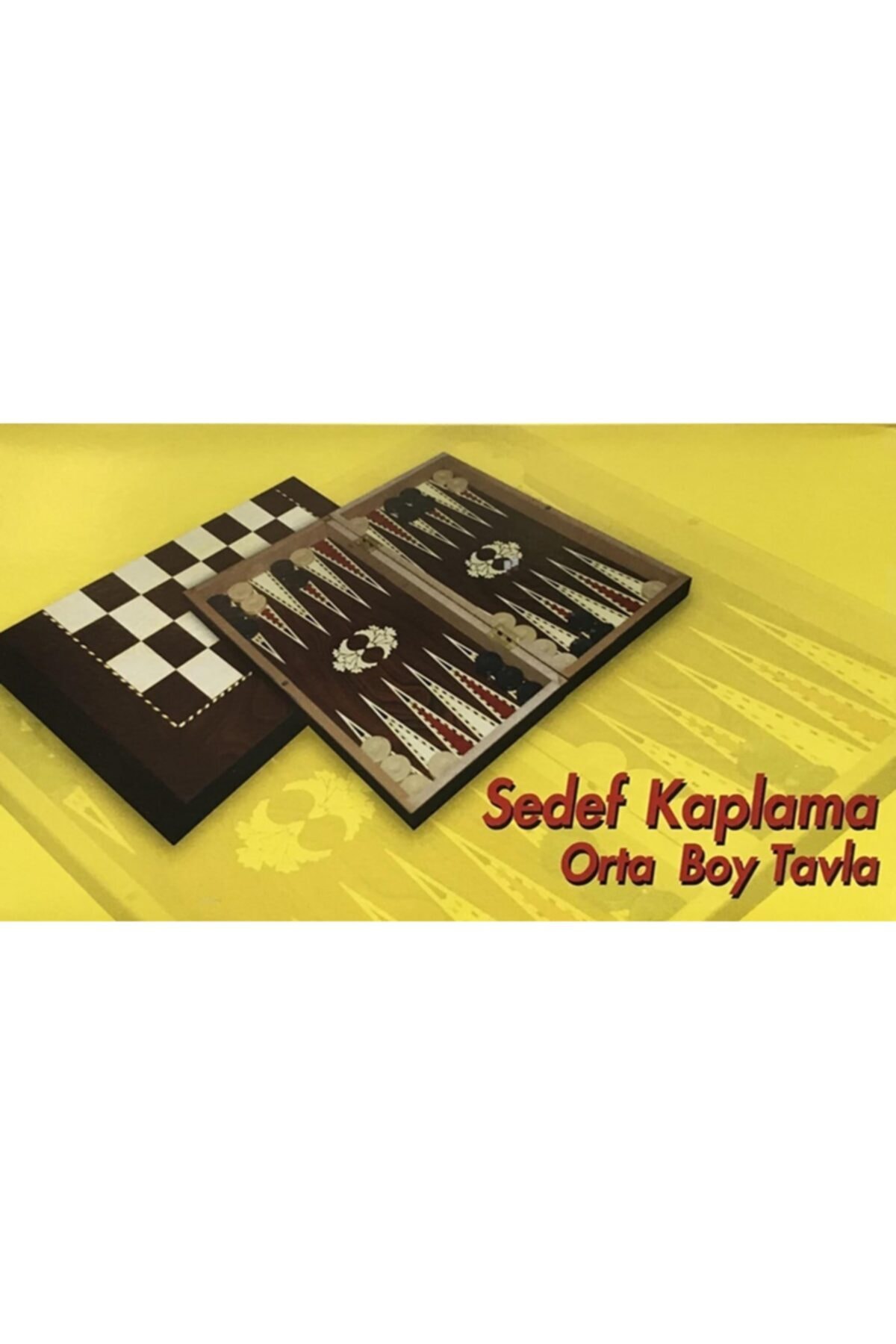 ÇİFT OYUN Sedef Kaplama Tavla Oyunu