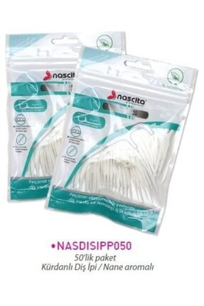 50'lik Nane Aromalı Kürdanlı Diş Ipi Paketi Image 1