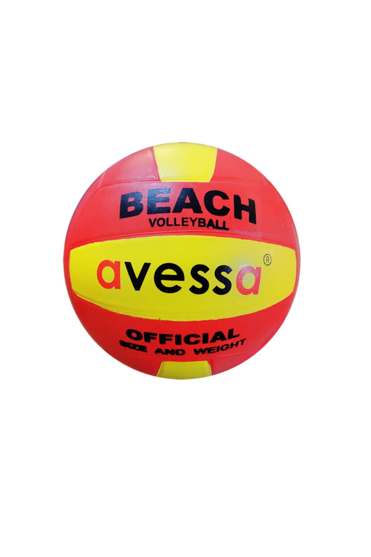 AVESSA Kauçuk Plaj Voleybol Topu Kırmızı B3006r