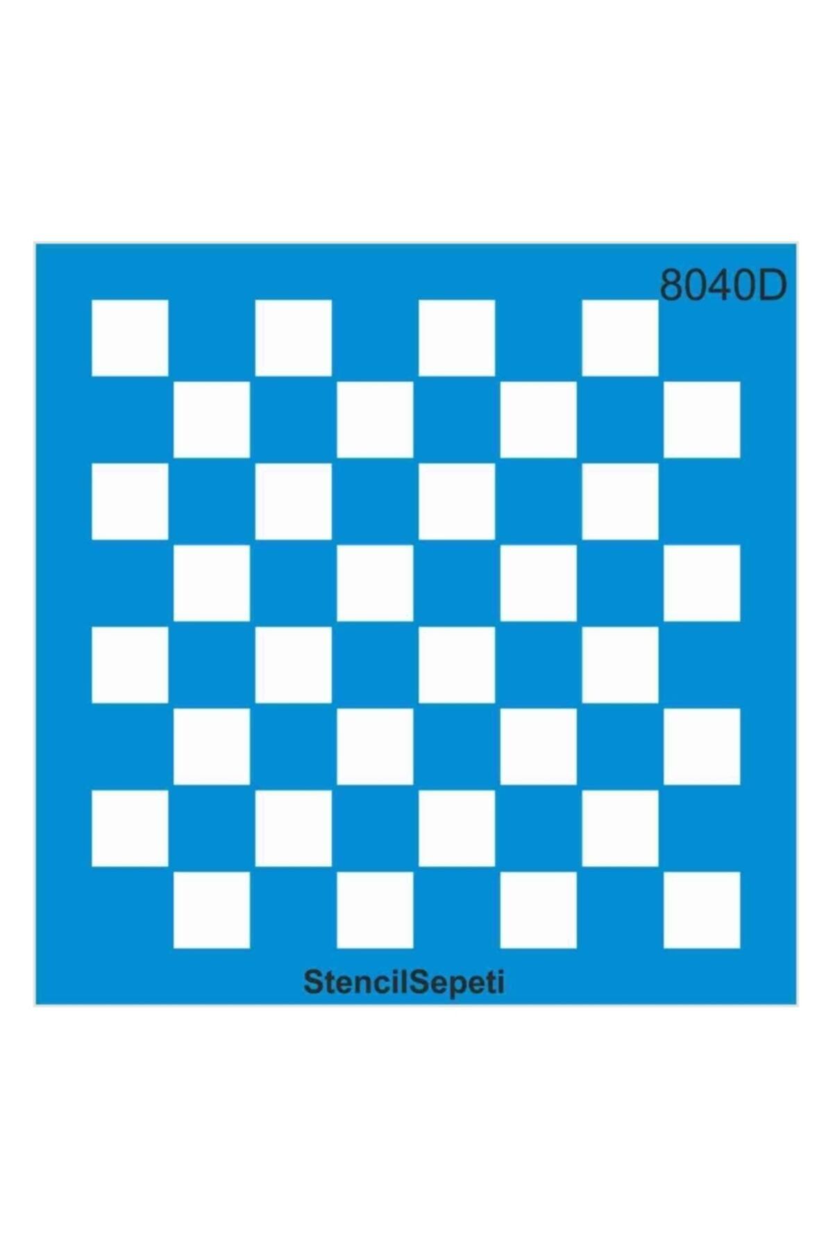 STENCİL SEPETİ Şablon Dama Deseni 8040d 20×20 Cm