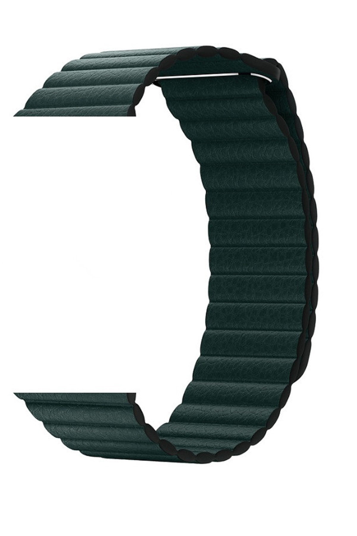 Robotekno Watch Deri Kordon Iwatch Uyumlu Manyetik Kayış Seri 7 - 6 - Se - 5 - 4 - 3 - 2 - 1 42mm/44mm - Yeşil