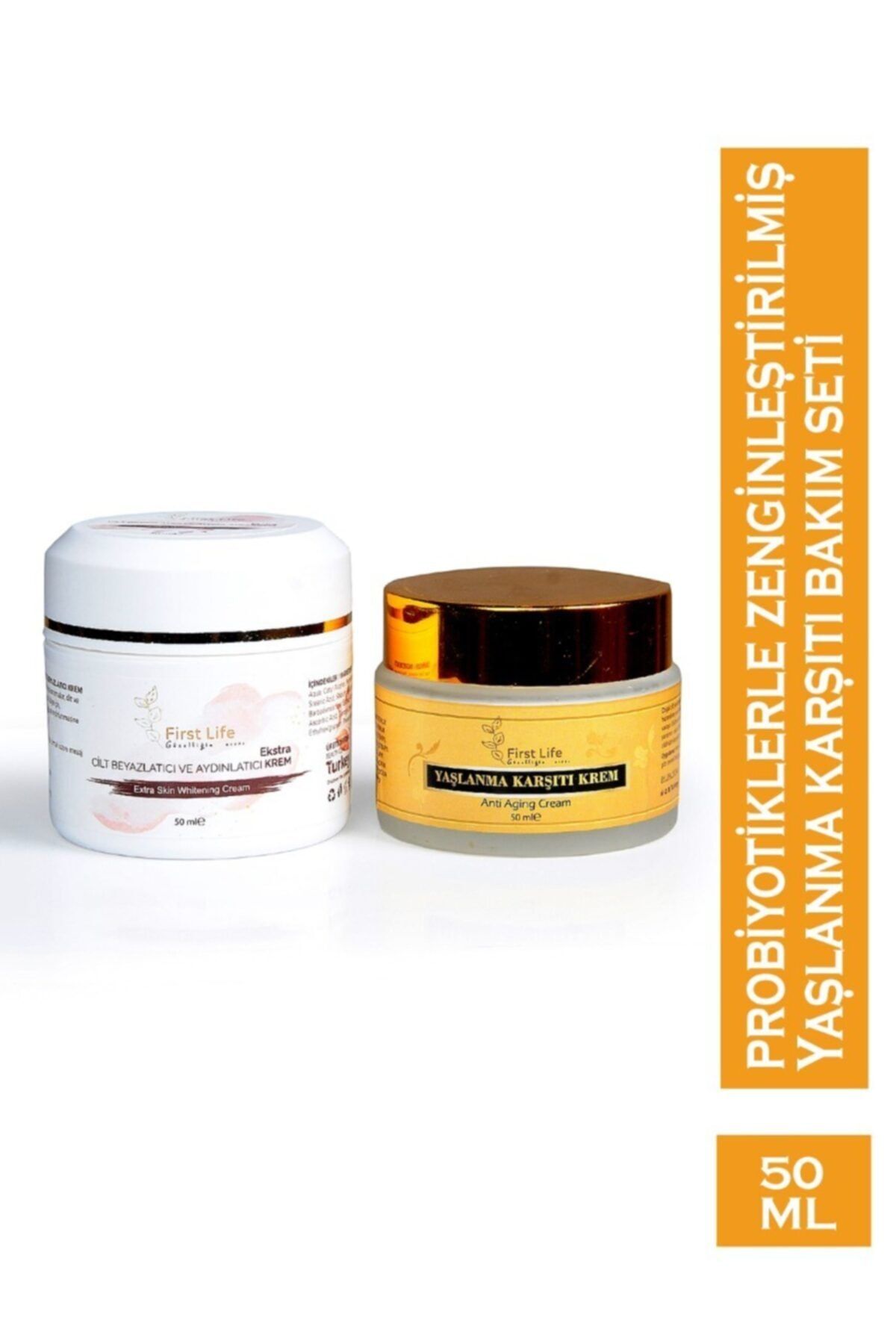 First Life Cosmetic Yaşlanma Karşıttı Ve Cilt Beyazlatıcı Krem ( Özel 2 Li Set )