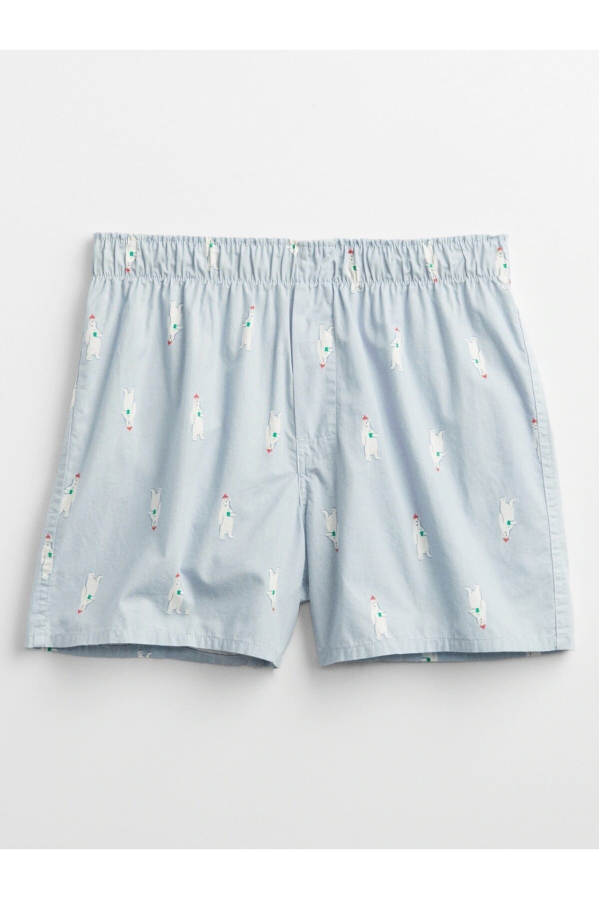 GAP Erkek Mavi Baskılı Boxer