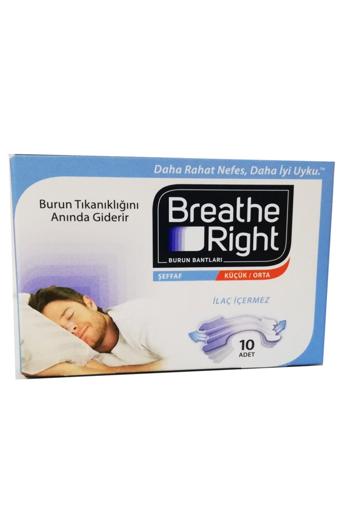 Breathe Right Breathe Rıght Seffaf Küçük/orta Boy 10 Adet