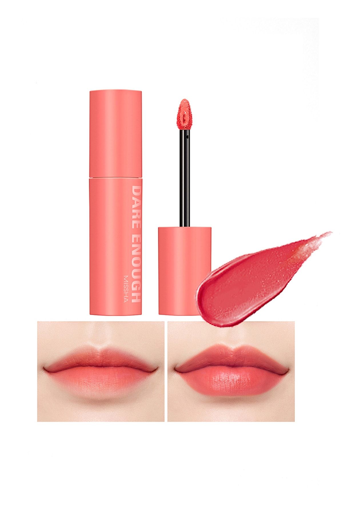 Missha Kadife Dokulu Gün Boyu Kalıcı Likit Ruj Dare Lip Tint Moist Velvet (CR01)/Kında Rose