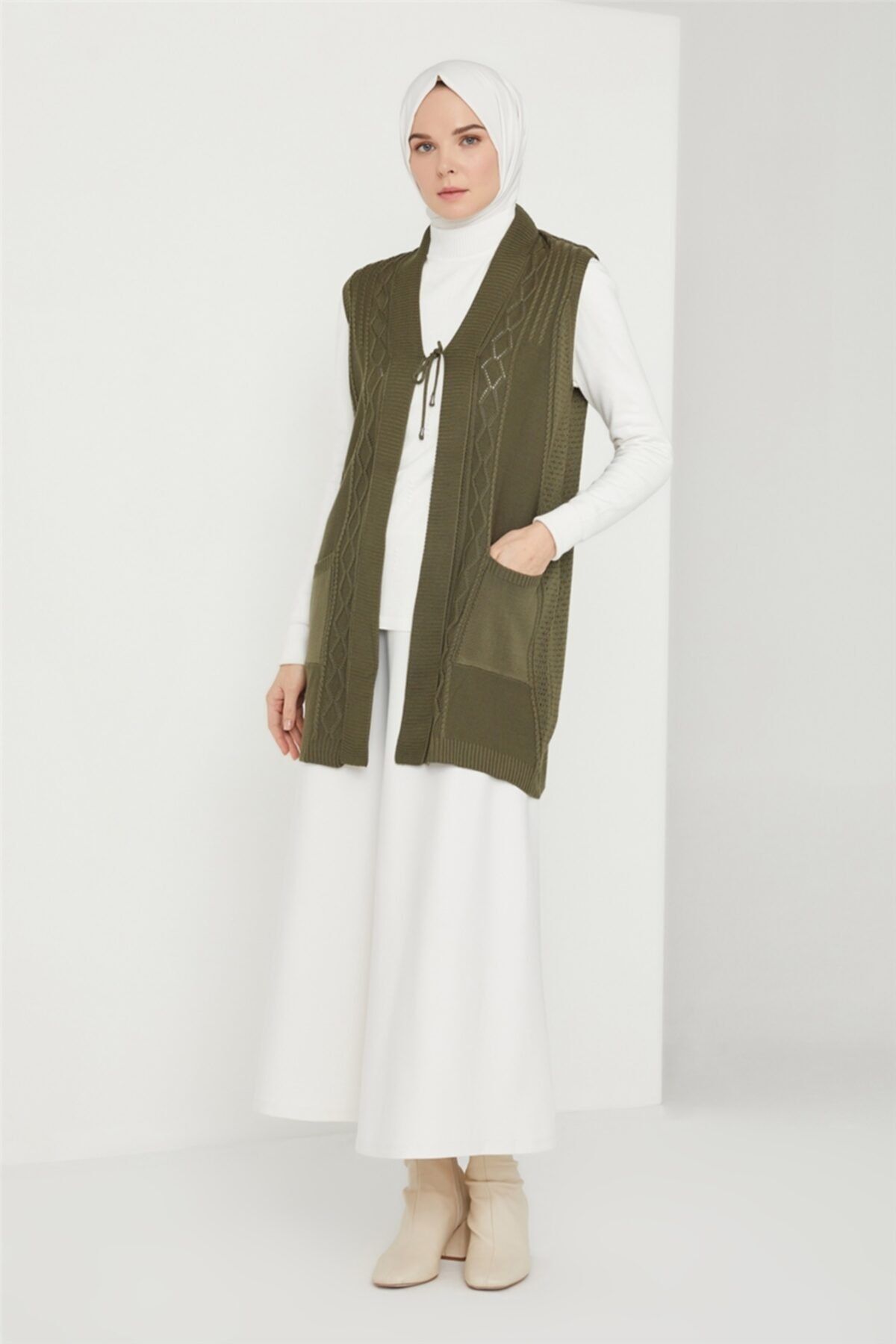 Armine Yelek 21kd9006 Haki