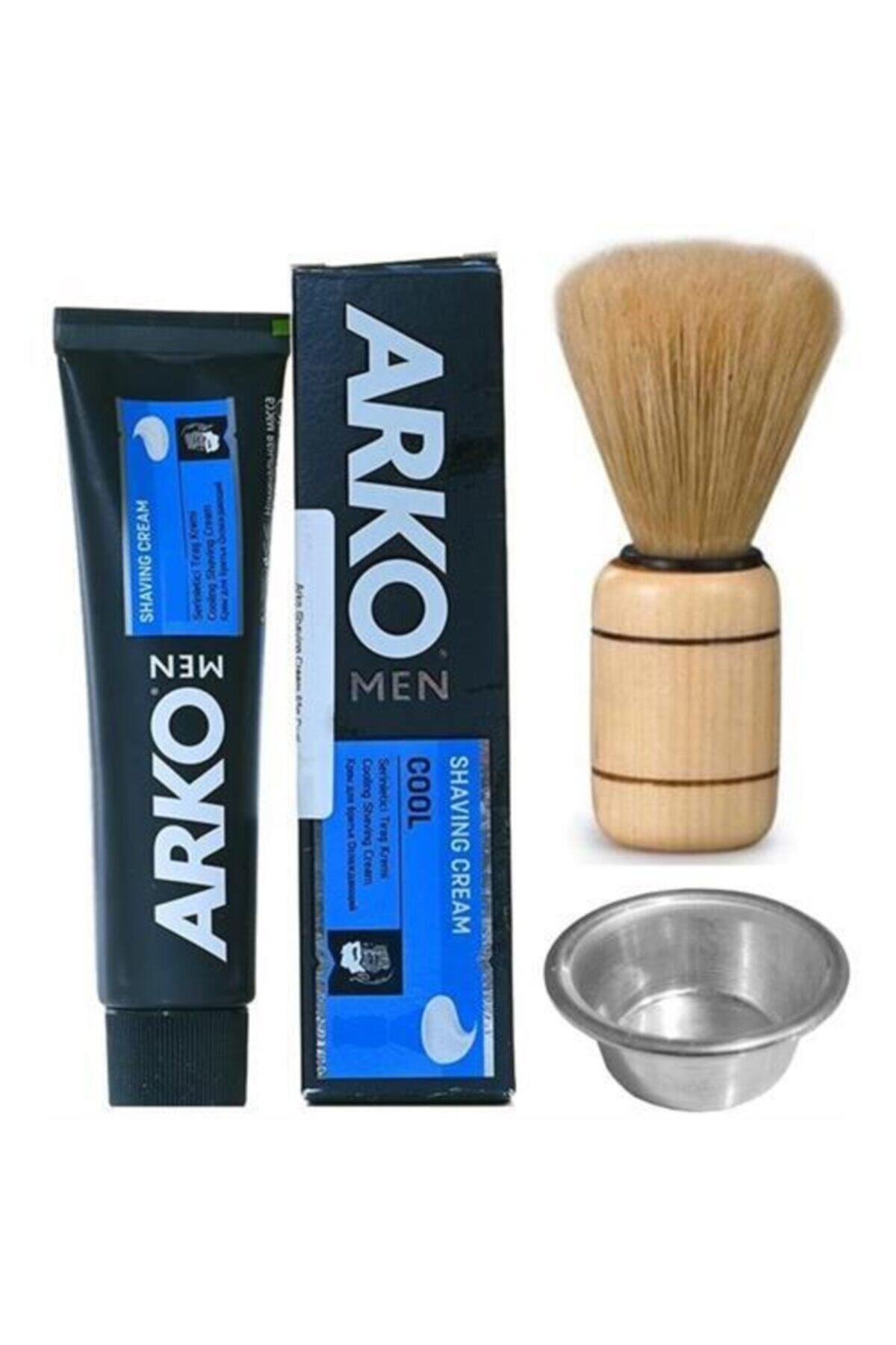 ARKO Men Comfort Tıraş Kremi Tıraş Fırçası Tas Seti 6'lı Paket 712904