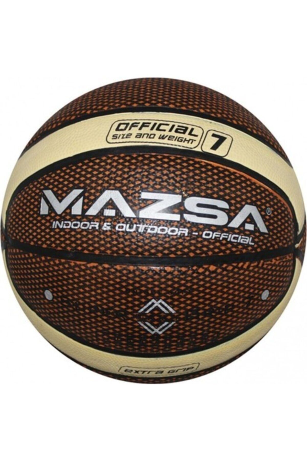MAZSA Kauçuk 5 Numara Basketbol Topu-kahverengi