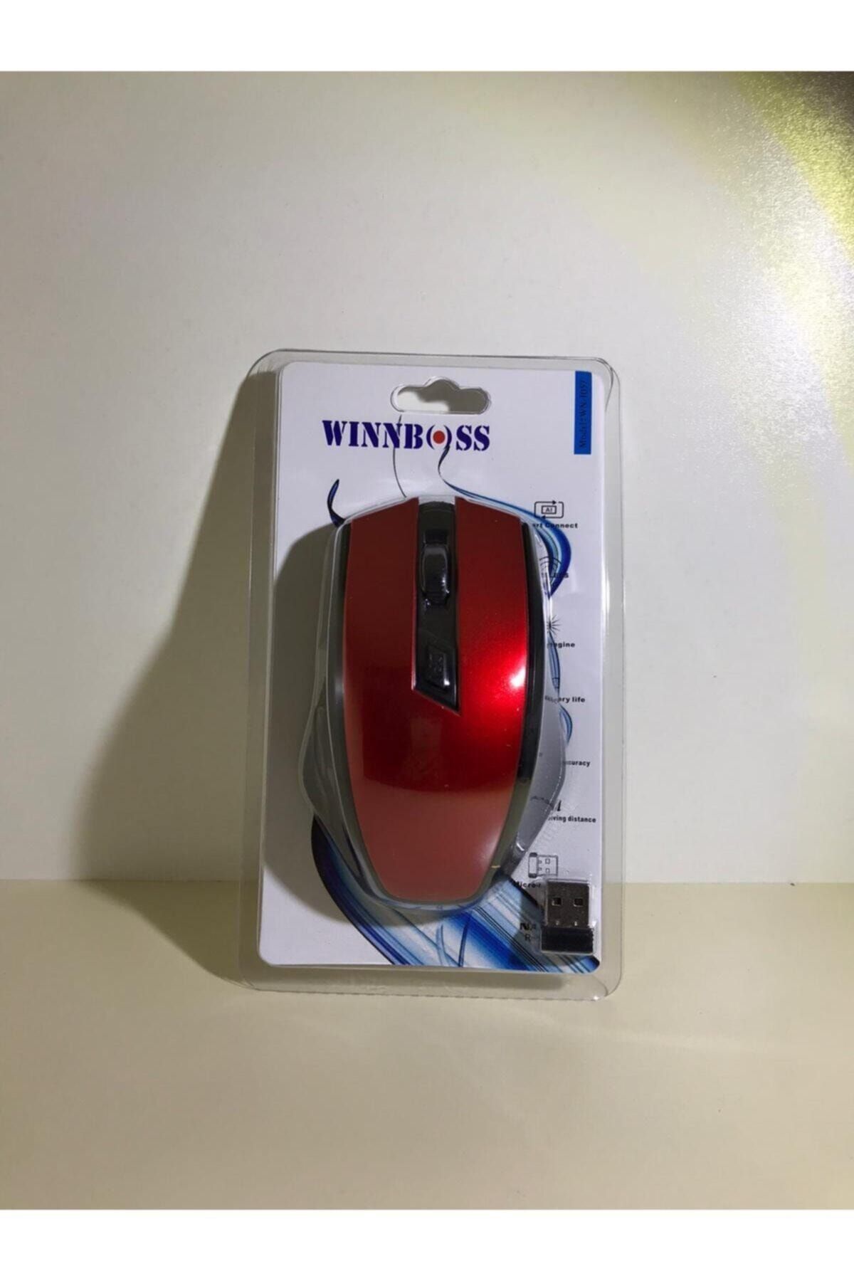 WINNBOSS Wn-1057 Kablosuz Mouse Kırmızı