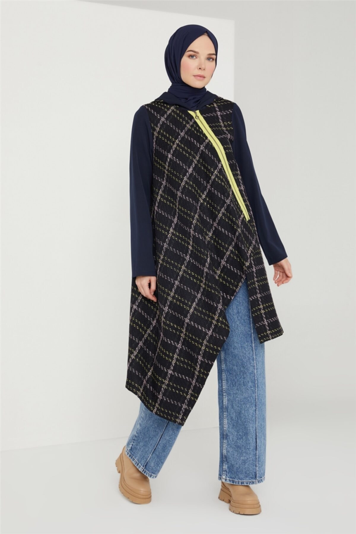 Armine Lurex Detaylı Hırka 21k5502 Lacivert