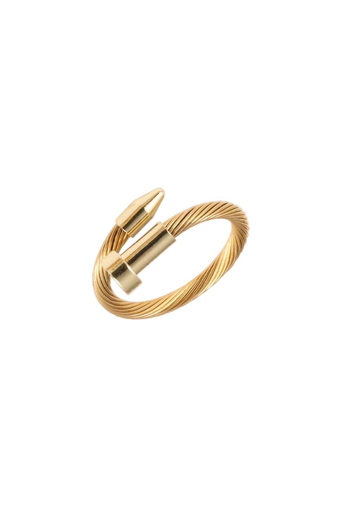 Chavin Çivi Gold Çelik Kadın Yüzük Ep58sr