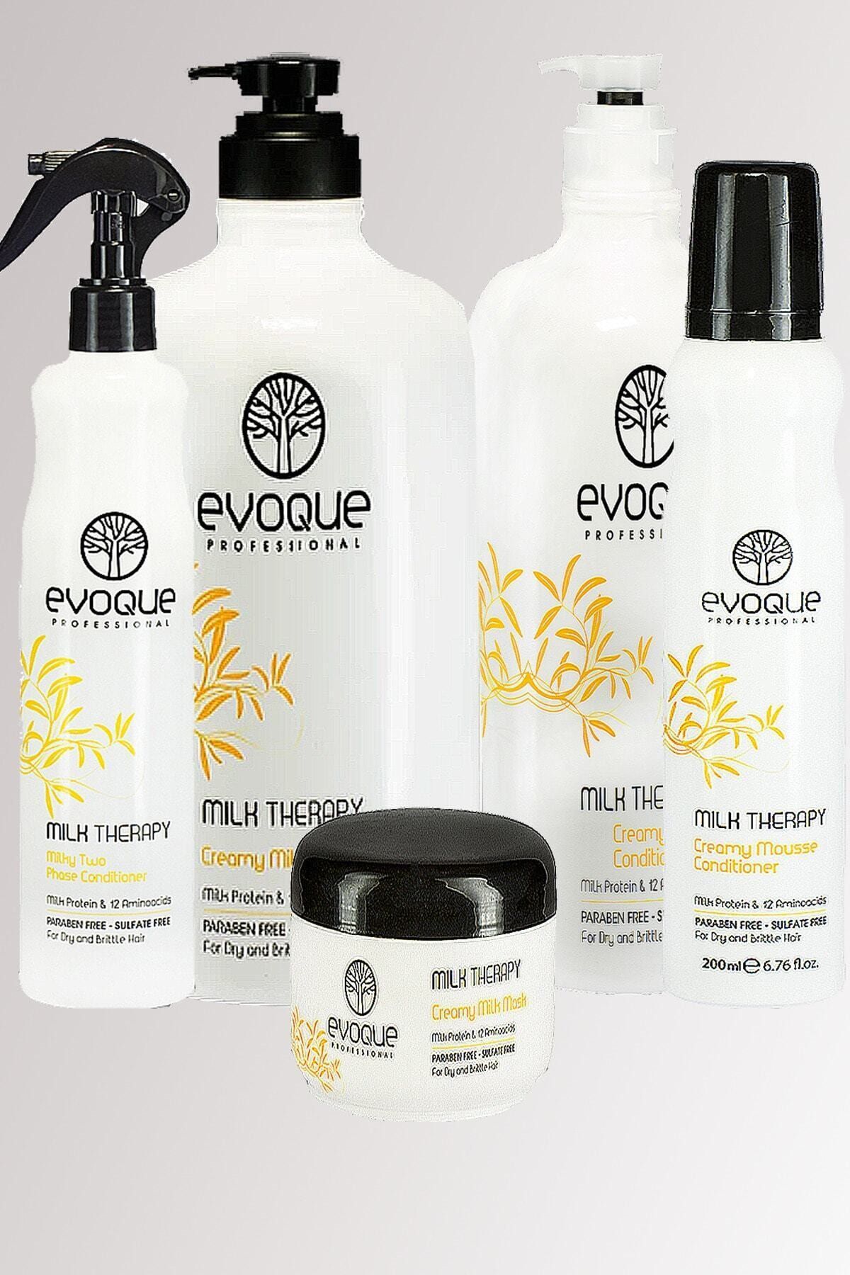 Evoque 5'li Professional Bakım Seti 1000ml  1000 ml  200ml 400ml  500ml