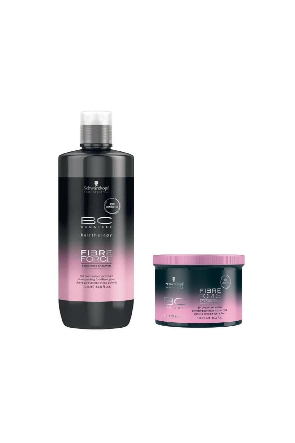 Bonacure Fibre Force Forifying Şampuanı 1000ml Ve Saç Maskesi 500ml
