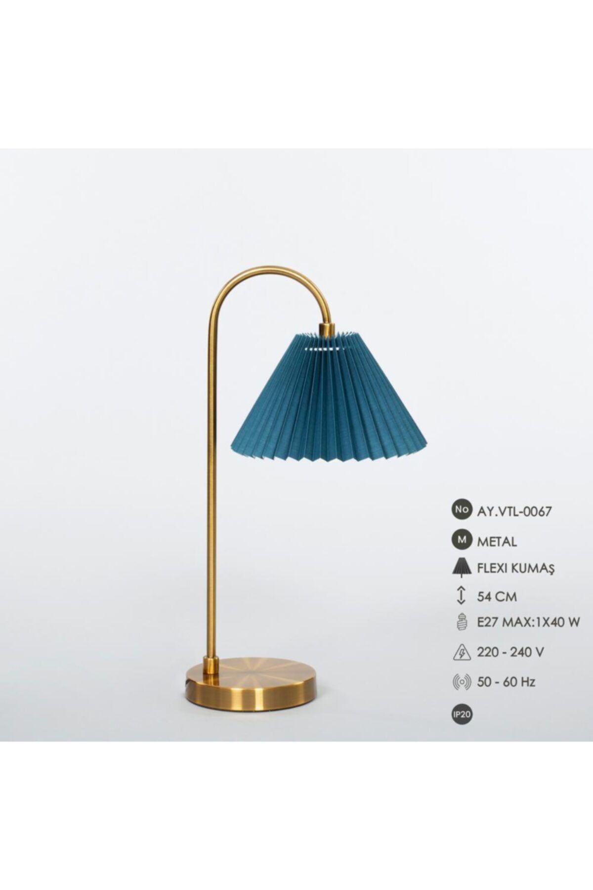 Vitale Metal Masa Lambası Mavi Ay.vtl-0067
