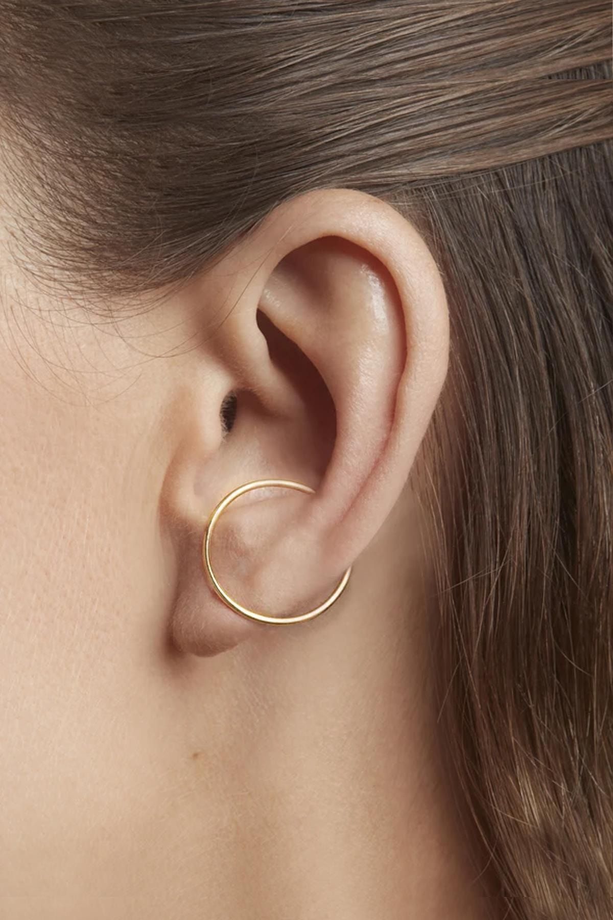 New Obsessions Tek Delik Kıkırdak Görünümlü Ear Cuff Küpe