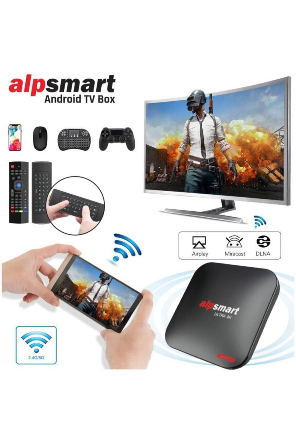 Alpsat Alpsmart As-565-x3 Android Tv Box 4 Gb Ram 32 Gb Hafıza