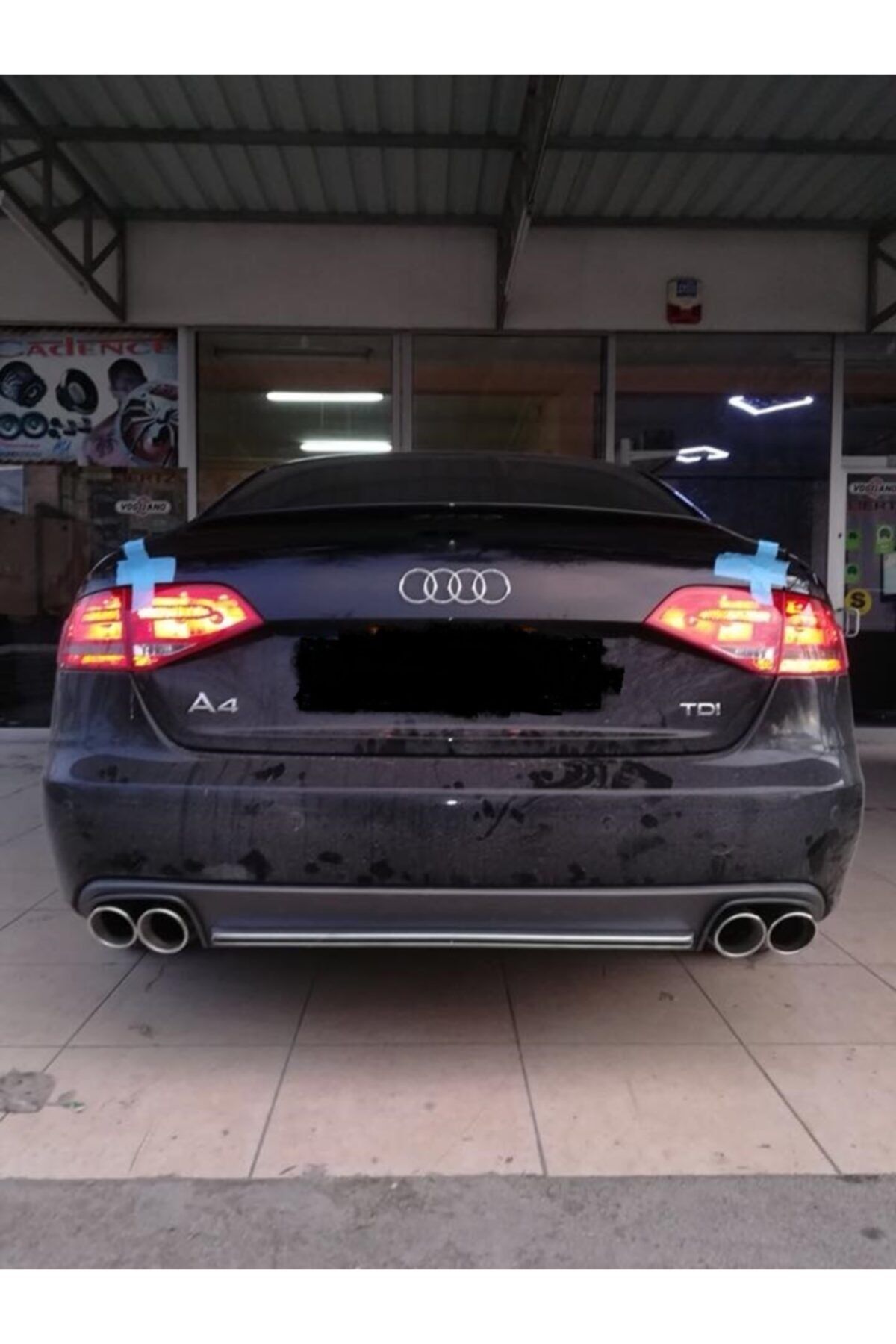 NilparTuning Audi A4 B8 S4 Difüzör Plastik Ithal 2008-2012
