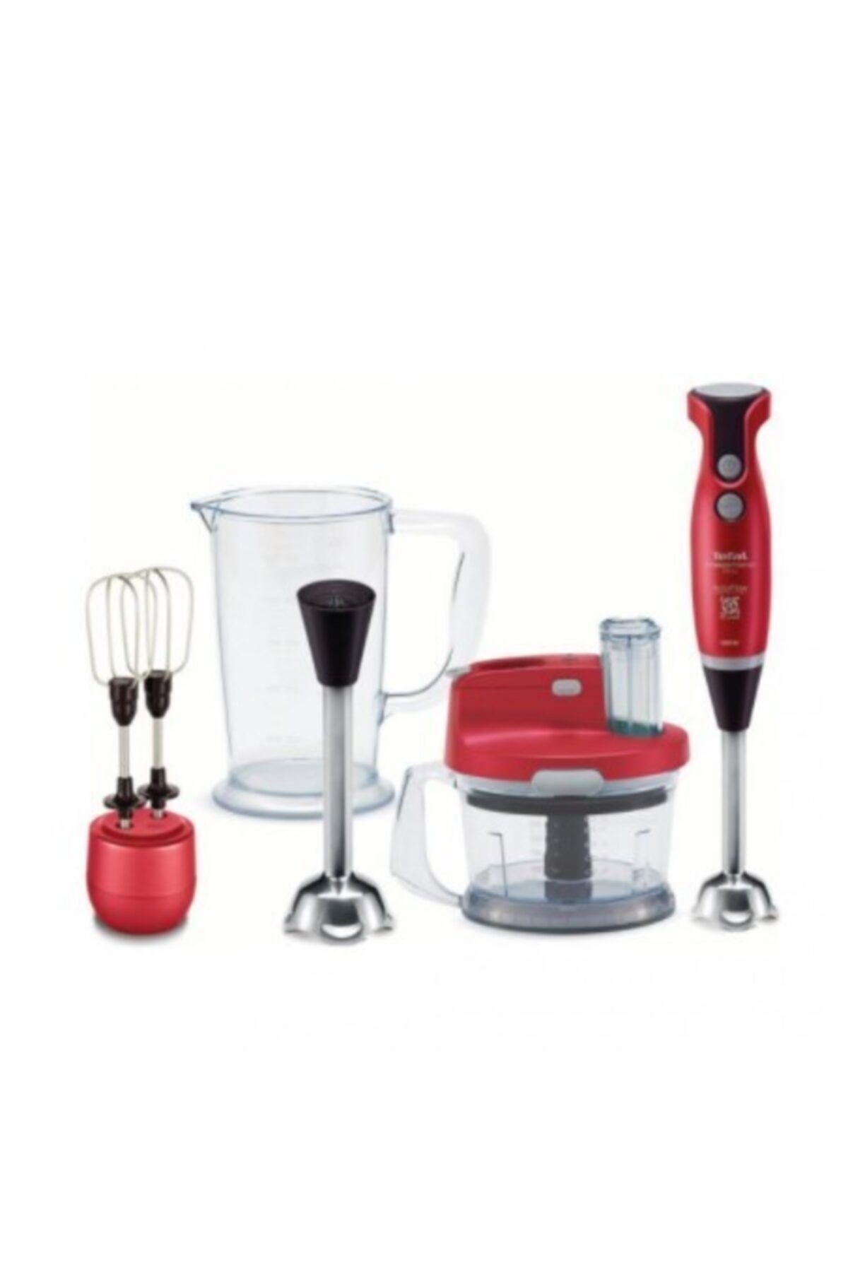 TEFAL Hb 203530 Activflow Pro 1000 Watt Karıştırıcı Set [ Kırmızı ]